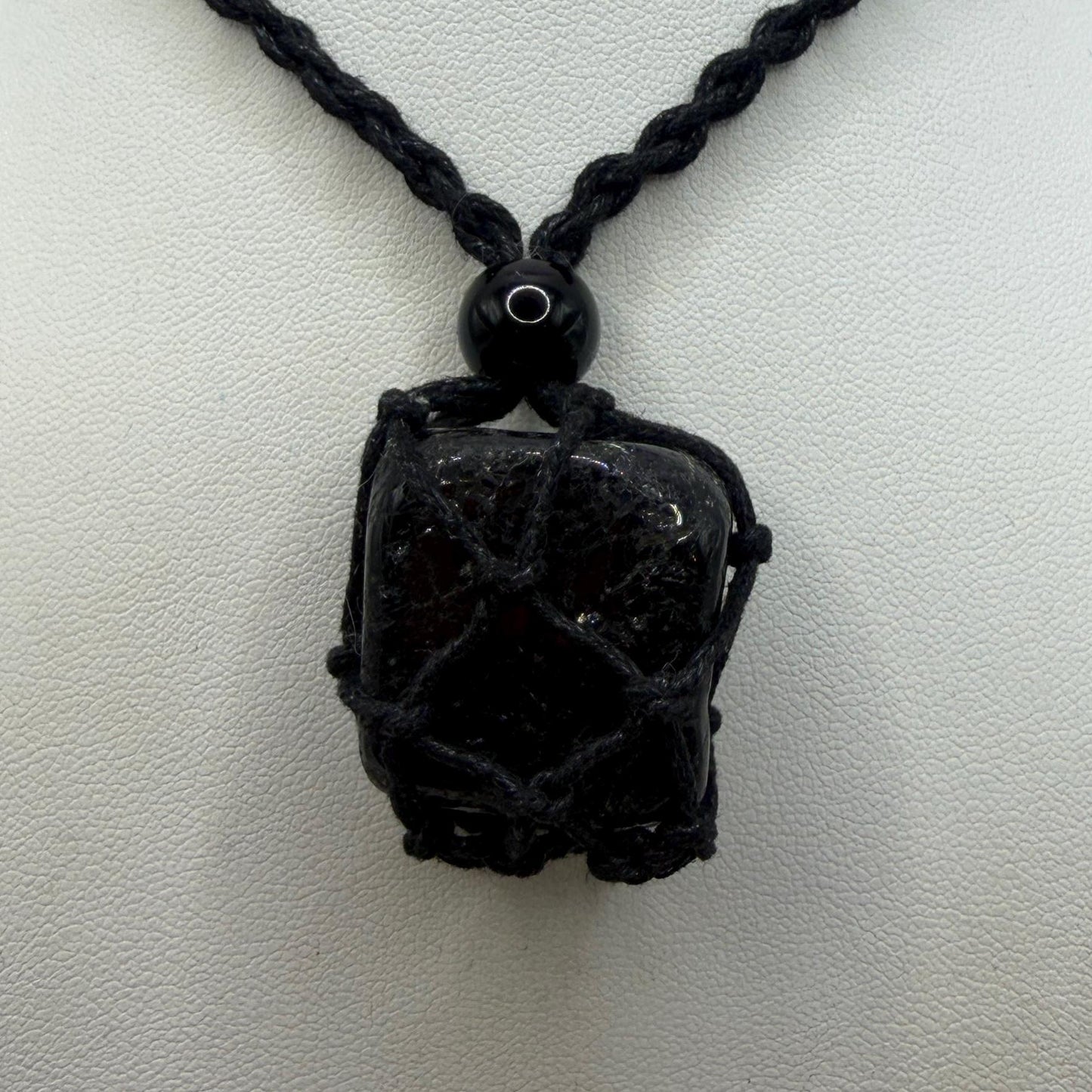Nuummite Stone: Rare Greenland Gemstone Talisman, Ancient Transformation Crystal, 25.14 grams