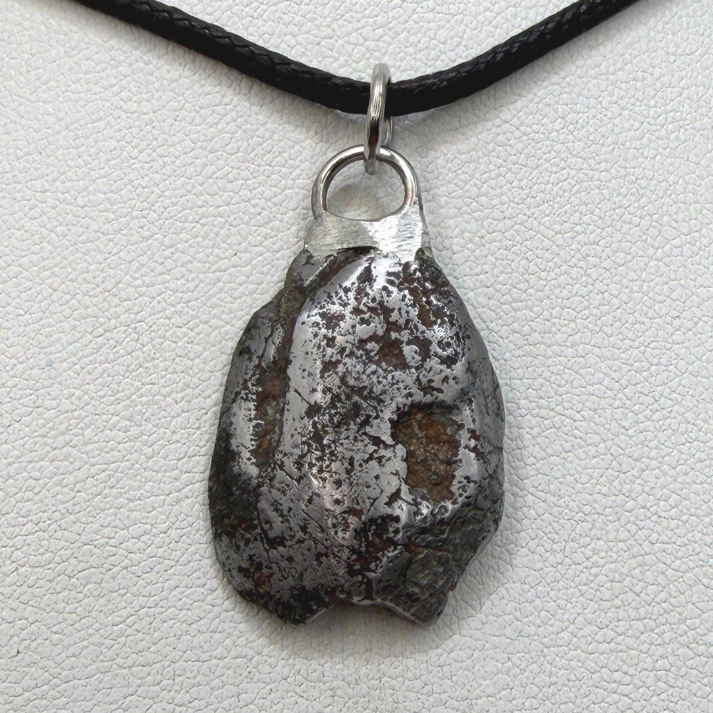 Sikhote-Alin Iron Meteorite Pendant: Astronomy Space Gift, 10.18g