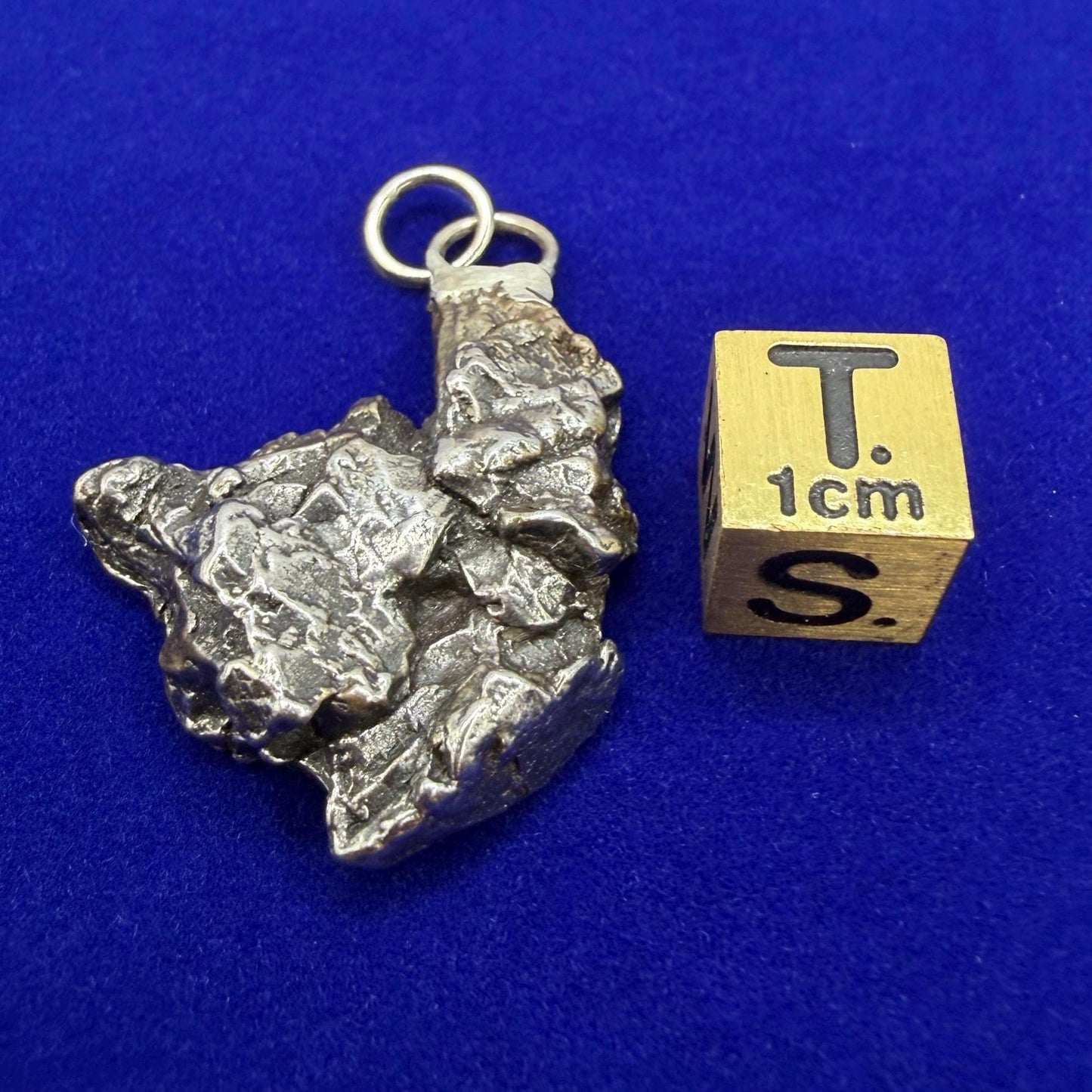 Campo del Cielo Meteorite Pendant, Authentic Astronomy Gift, Cosmic Jewelry, 14.35 grams