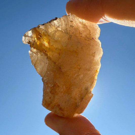 Rare Golden Brazilian Phenacite Crystal: High-Vibration Energy Stone, 64.67g/323ct
