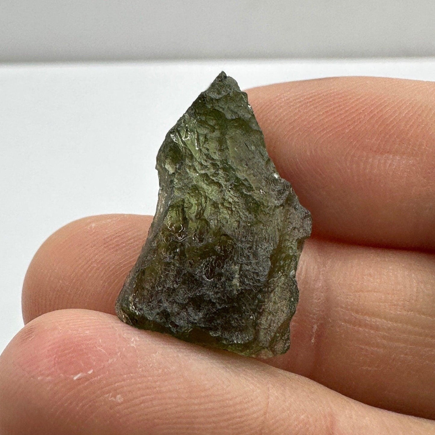 Moldavite Tektite Specimen: Authentic Tektite, 2.56g/12.8ct