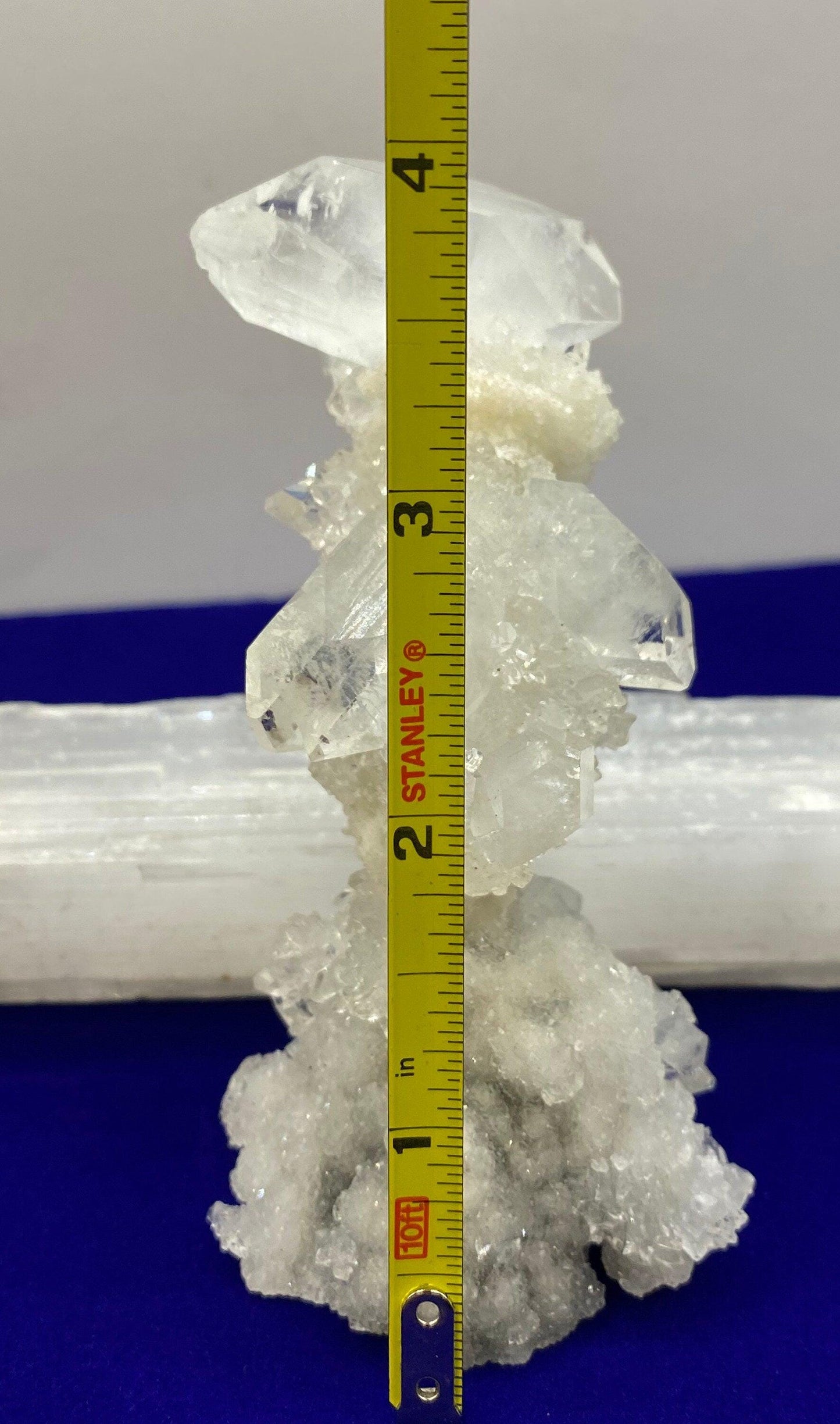 Apophyllite Stalactite Crystal Cluster: Reiki Meditation Stone, 128 grams