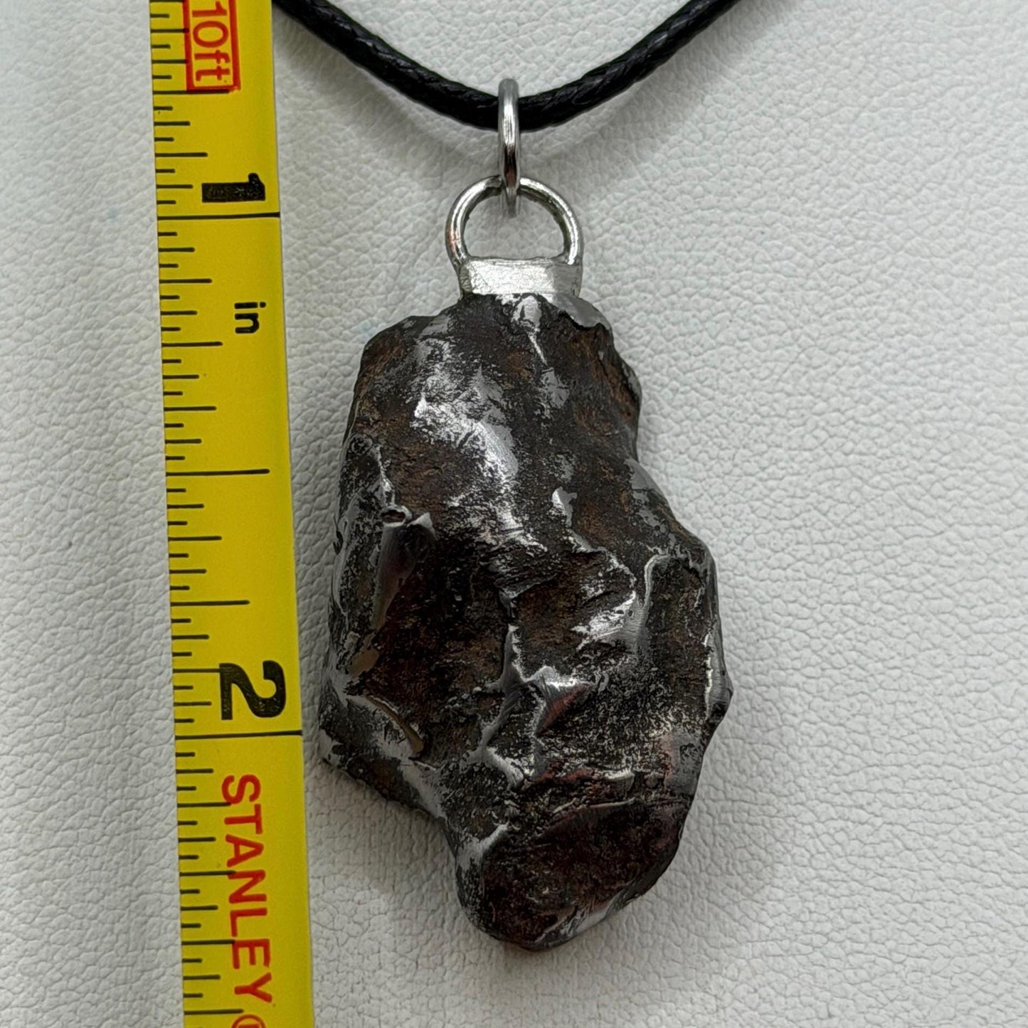 Gebel Kamil Iron Meteorite Pendant, 23.46 grams, Egypt, Authentic Meteorite