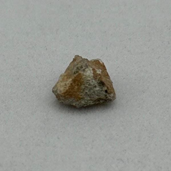 Bechar 007 Lunar Meteorite Display, Genuine Moon Rock with Cast Iron Stand