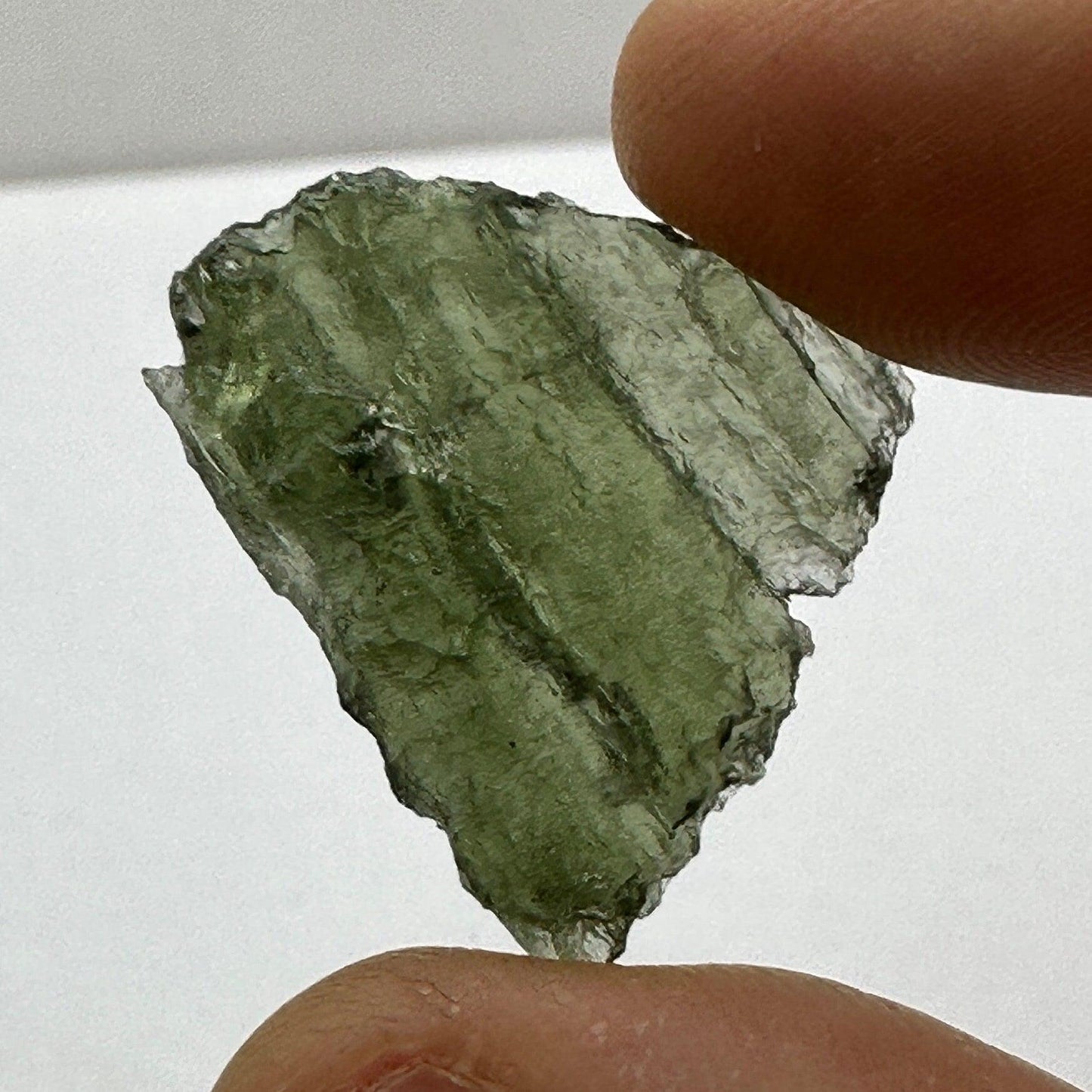Moldavite Tektite Specimen, Czech Republic Meteorite, 3.17 grams