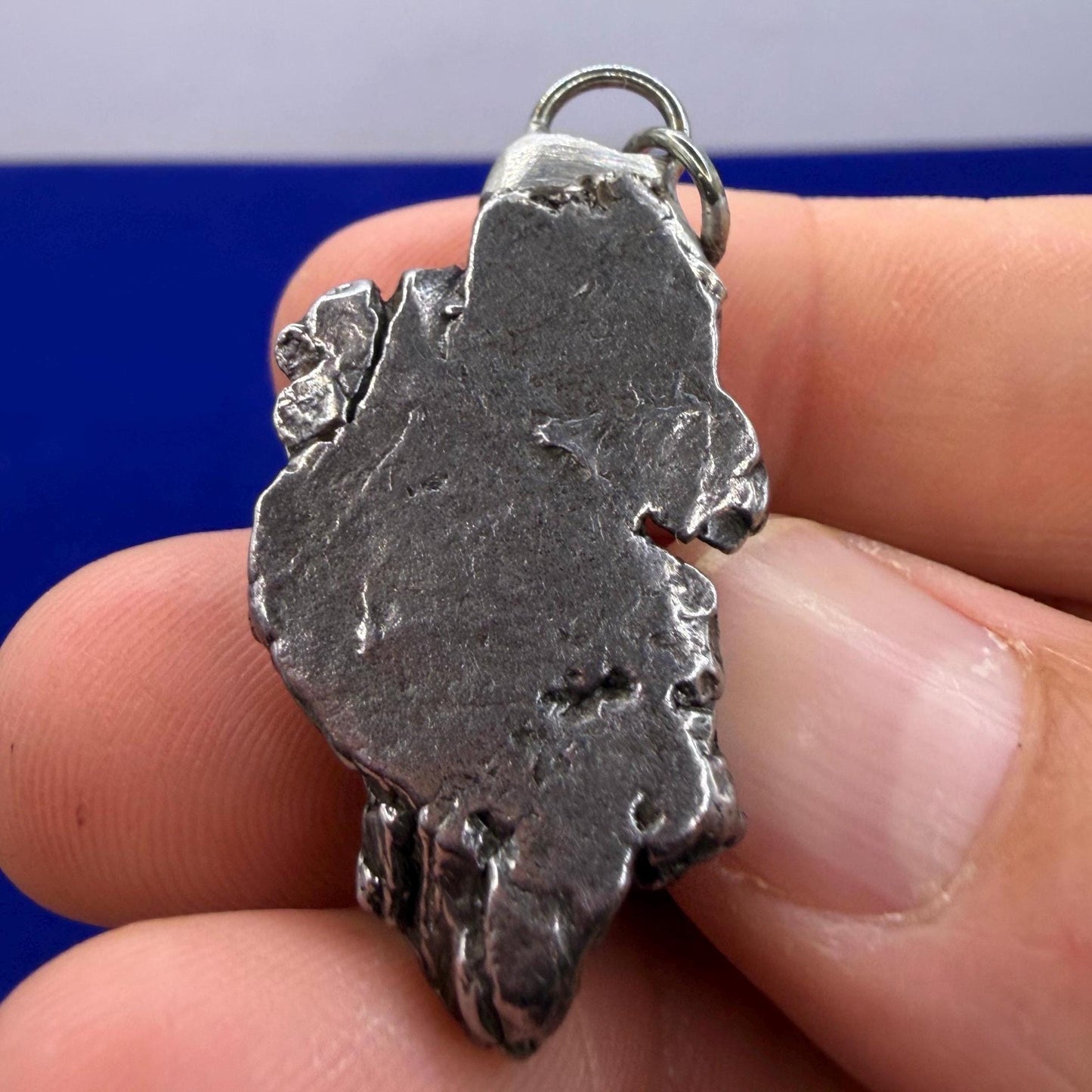 Campo del Cielo Meteorite Pendant, Authentic Astronomy Gift, Cosmic Jewelry, 17.51 grams