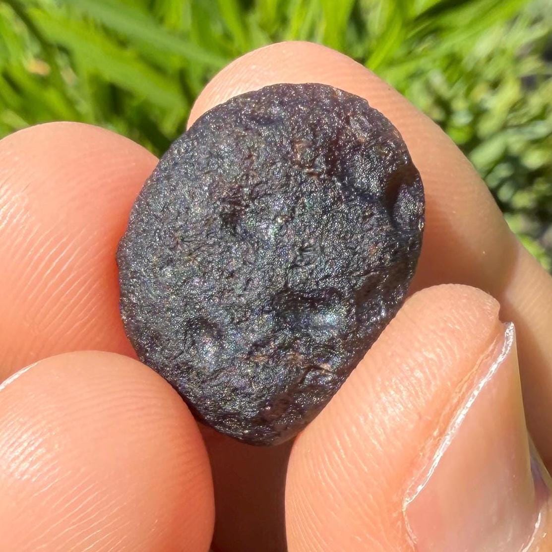 Saffordite Stone: Rare Cintamani, Arizona Tektite -5.48 Grams