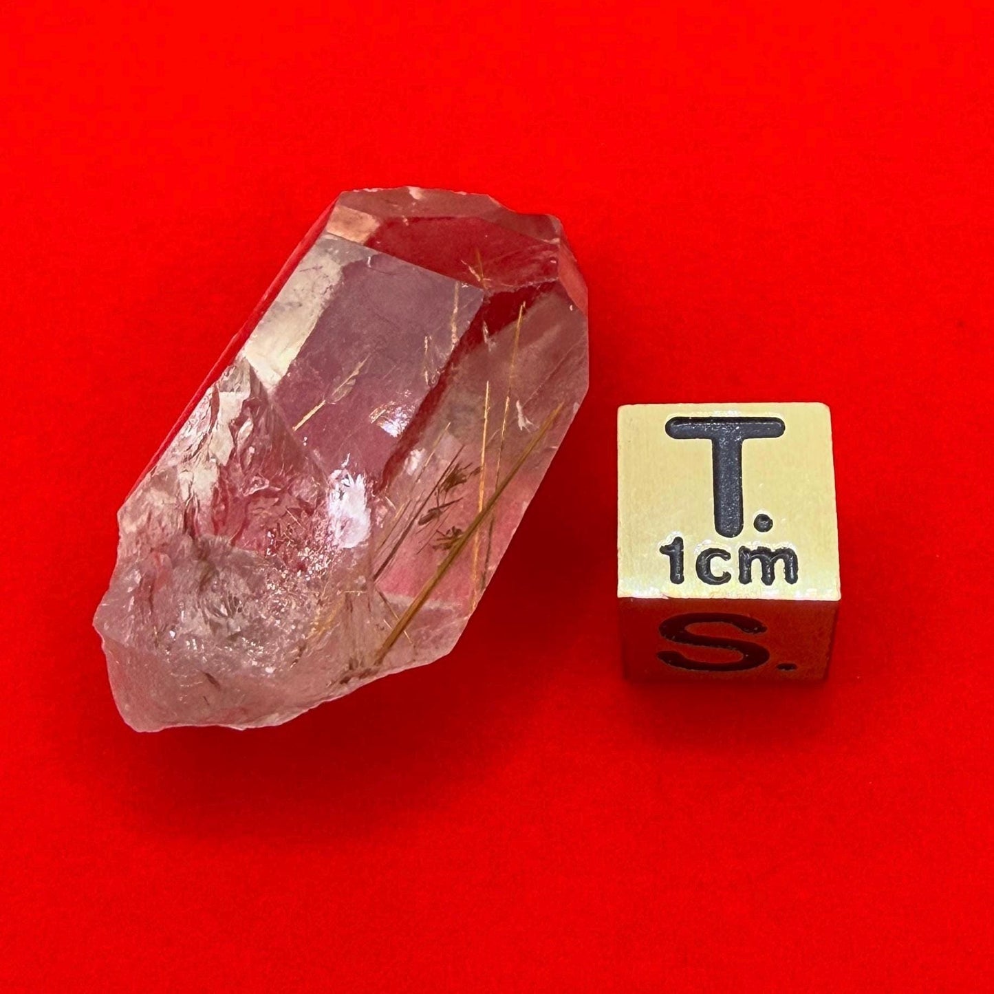 Golden Rutilated Quartz Crystal: Brazilian Fine Crystal, 12.77 grams