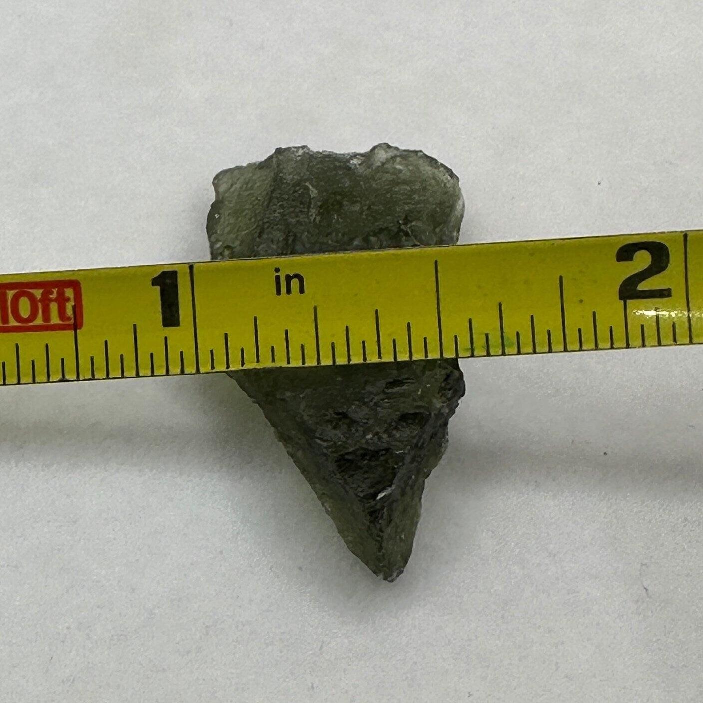 Moldavite Tektite Specimen: Authentic Tektite, 2.56g/12.8ct