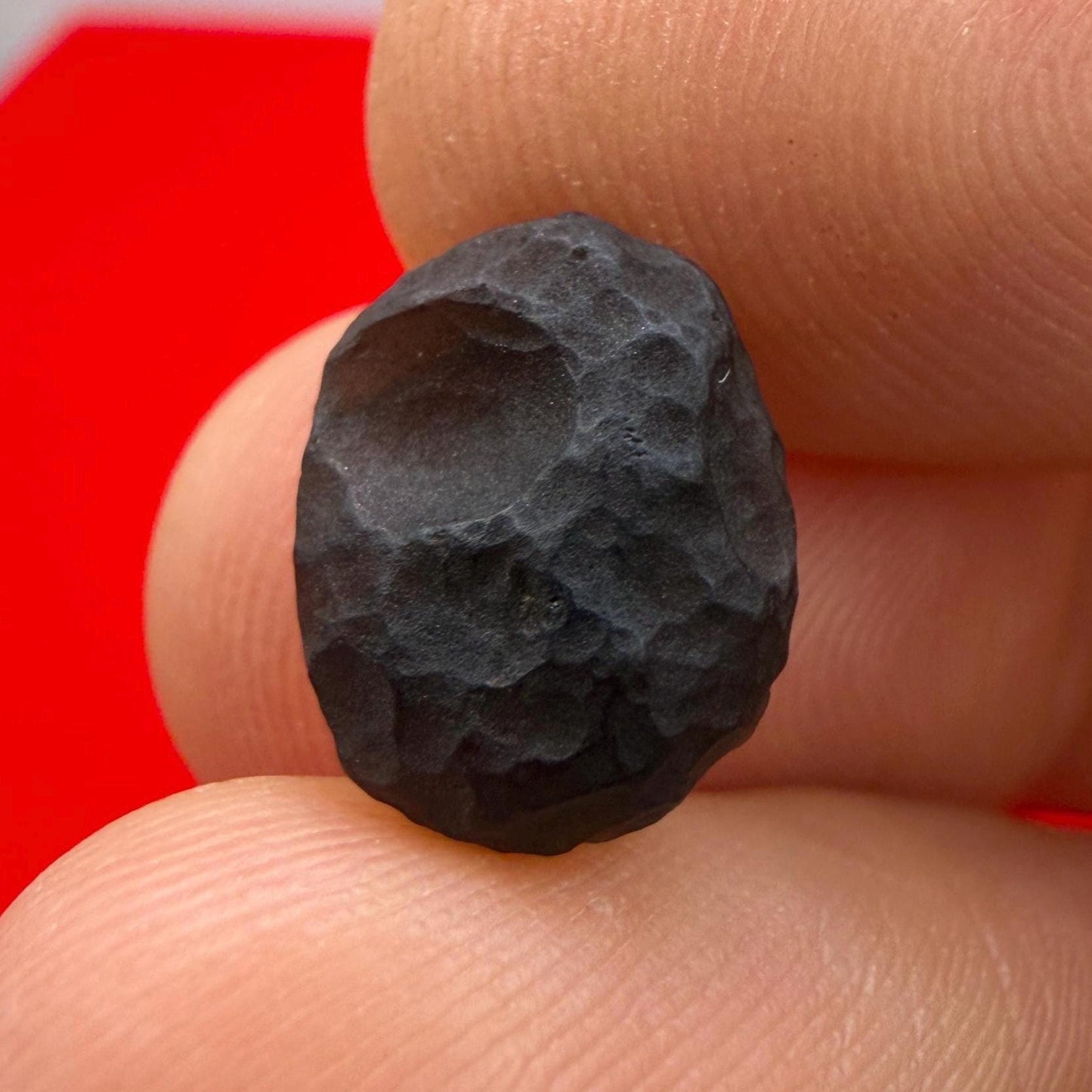 Rare Saffordite Stone: Arizona Cintamani Pseudo-Tektite, Translucent, 1.10 grams