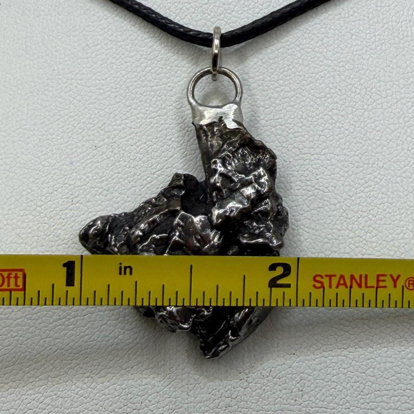 Campo del Cielo Meteorite Pendant, Authentic Astronomy Gift, Cosmic Jewelry, 14.35 grams
