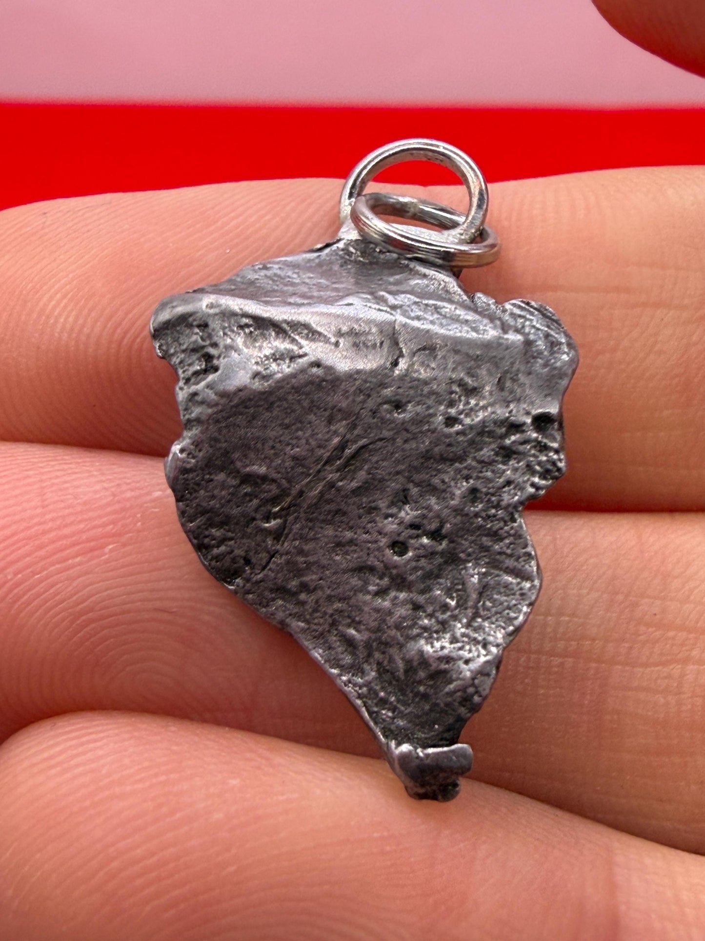 Sikhote-Alin Iron Meteorite Pendant: Astronomy Space Gift, 7.47g