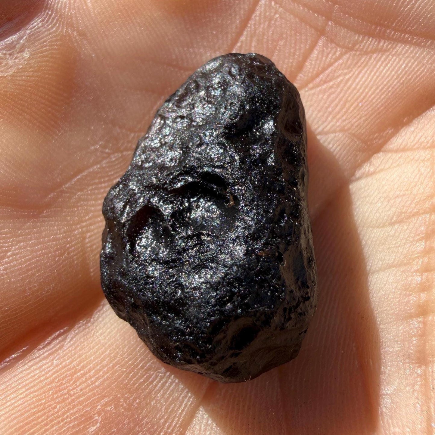 Saffordite Stone: Rare Cintamani, Arizona Pseudo-Tektite -7.16 Grams