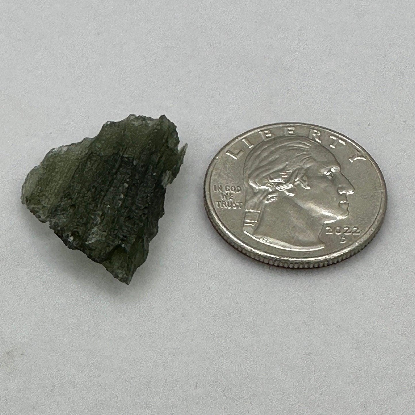 Moldavite Tektite Specimen, Czech Republic Meteorite, 3.17 grams