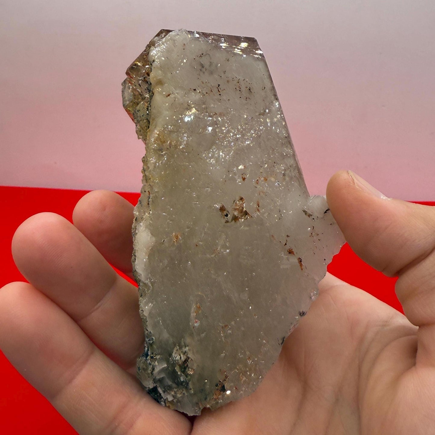 Golden Rutilated Quartz Crystal: Brazilian Fine Crystal, 398 grams