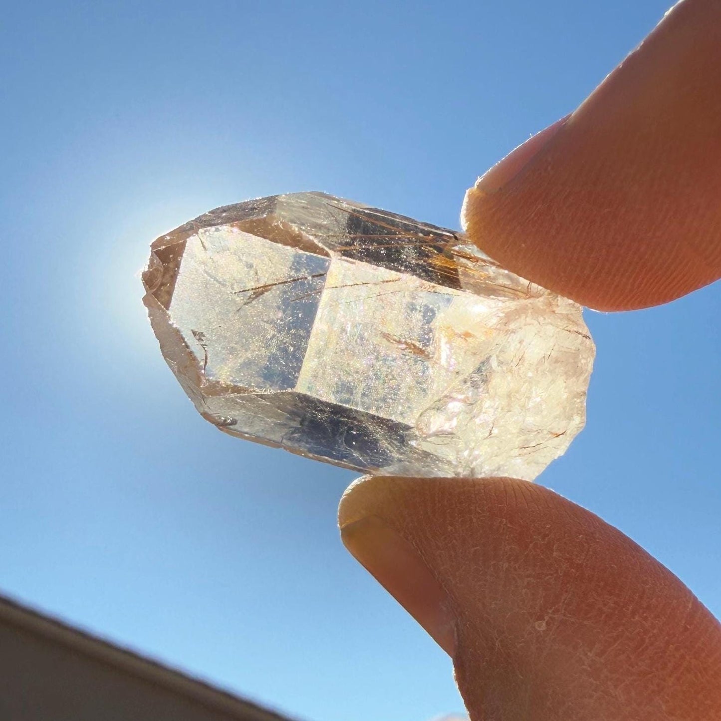 Golden Rutilated Quartz Crystal: Brazilian Fine Crystal, 12.77 grams