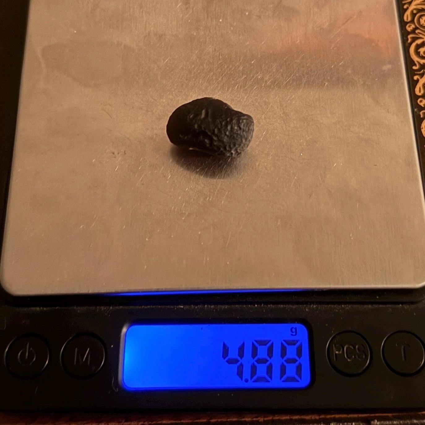 Rare Saffordite Stone: Arizona Cintamani Pseudo-Tektite, 4.88 grams