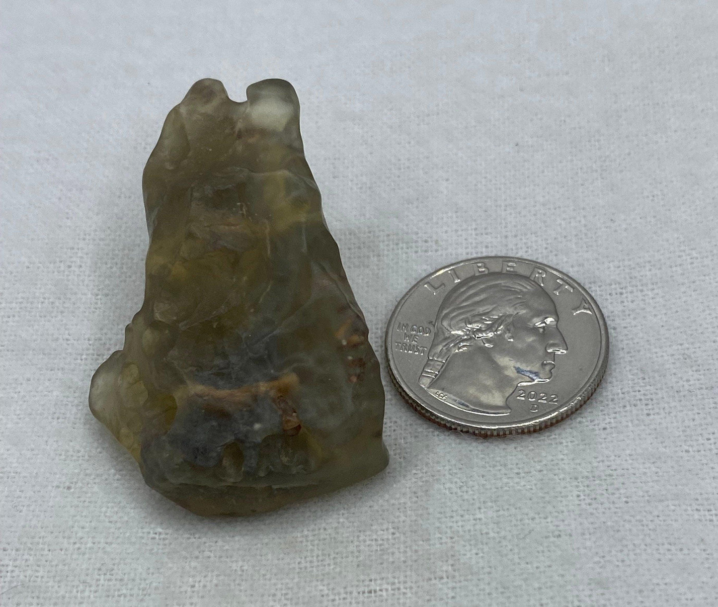 Libyan Desert Glass Tektite: Golden Crystal Talisman, 20.32 grams
