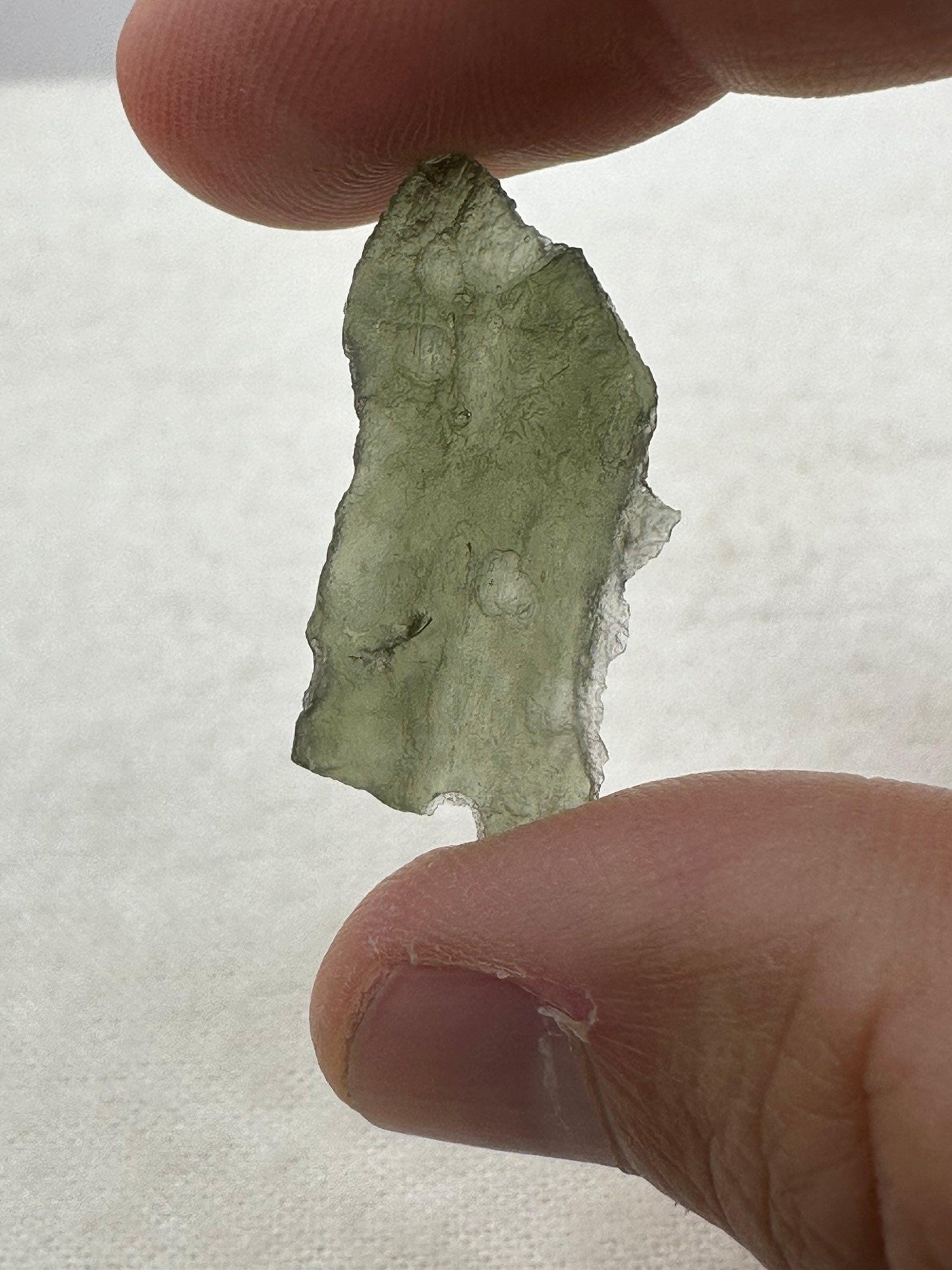 Moldavite Tektite Crystal Specimen, Spiritual Talisman (1.59 grams)