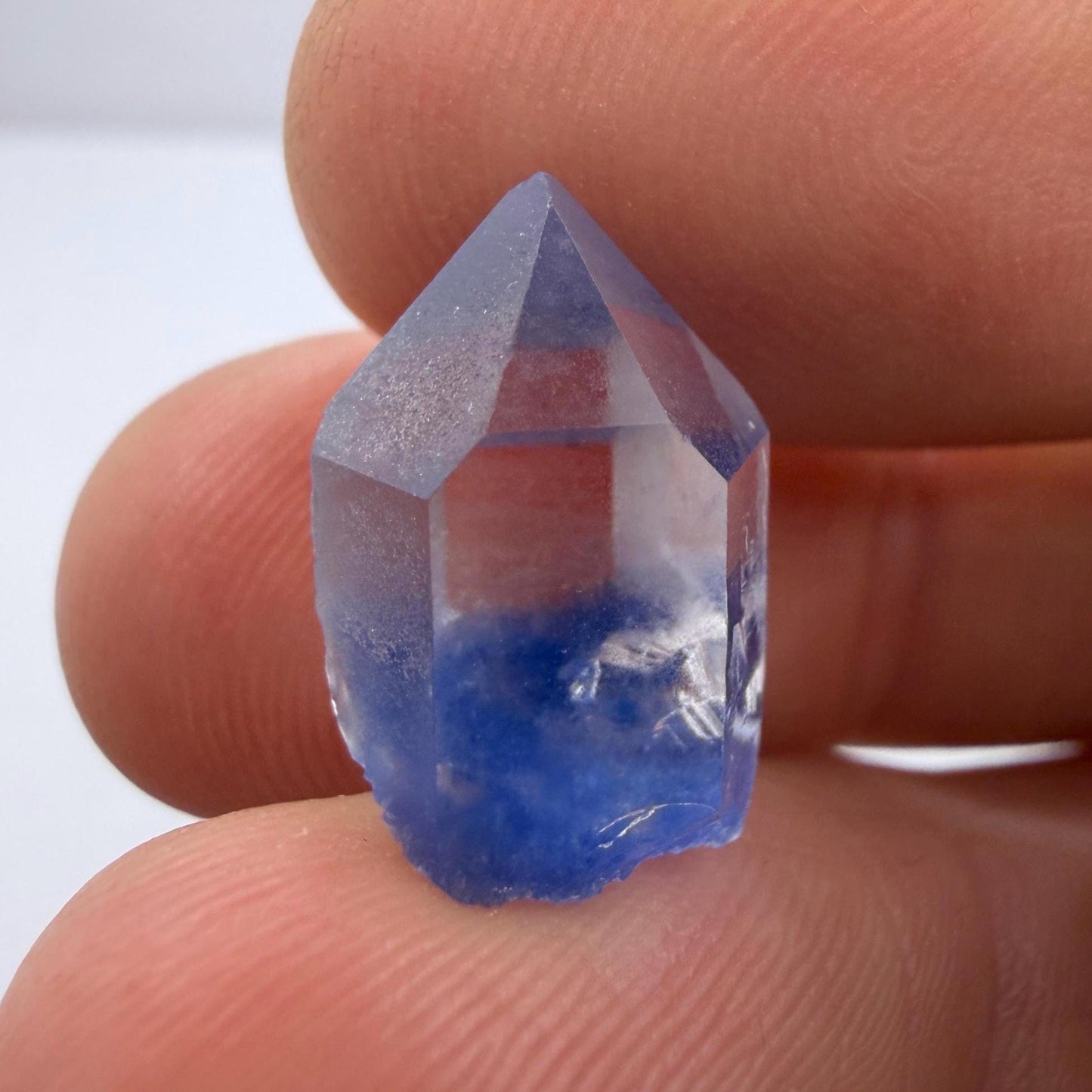 Brazilian Dumortierite Crystal- Blue Crystal Point, Rare Micro Specimen, 2.22g/11.1ct
