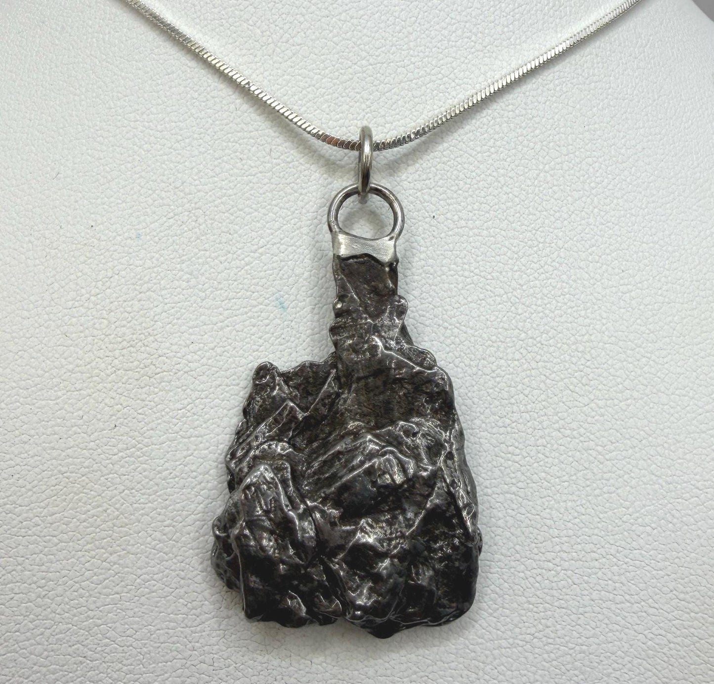 Campo del Cielo Meteorite Pendant, Authentic Astronomy Gift, Cosmic Jewelry, 13.90 grams
