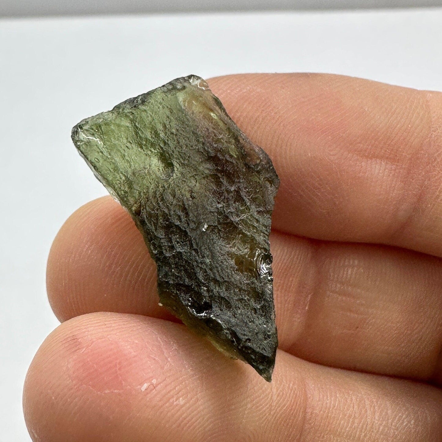 Moldavite Tektite Specimen: Authentic Tektite, 2.56g/12.8ct