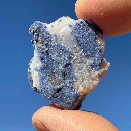 Raw Blue Dumortierite Crystal, Bahia Brazil, Mineral Specimen