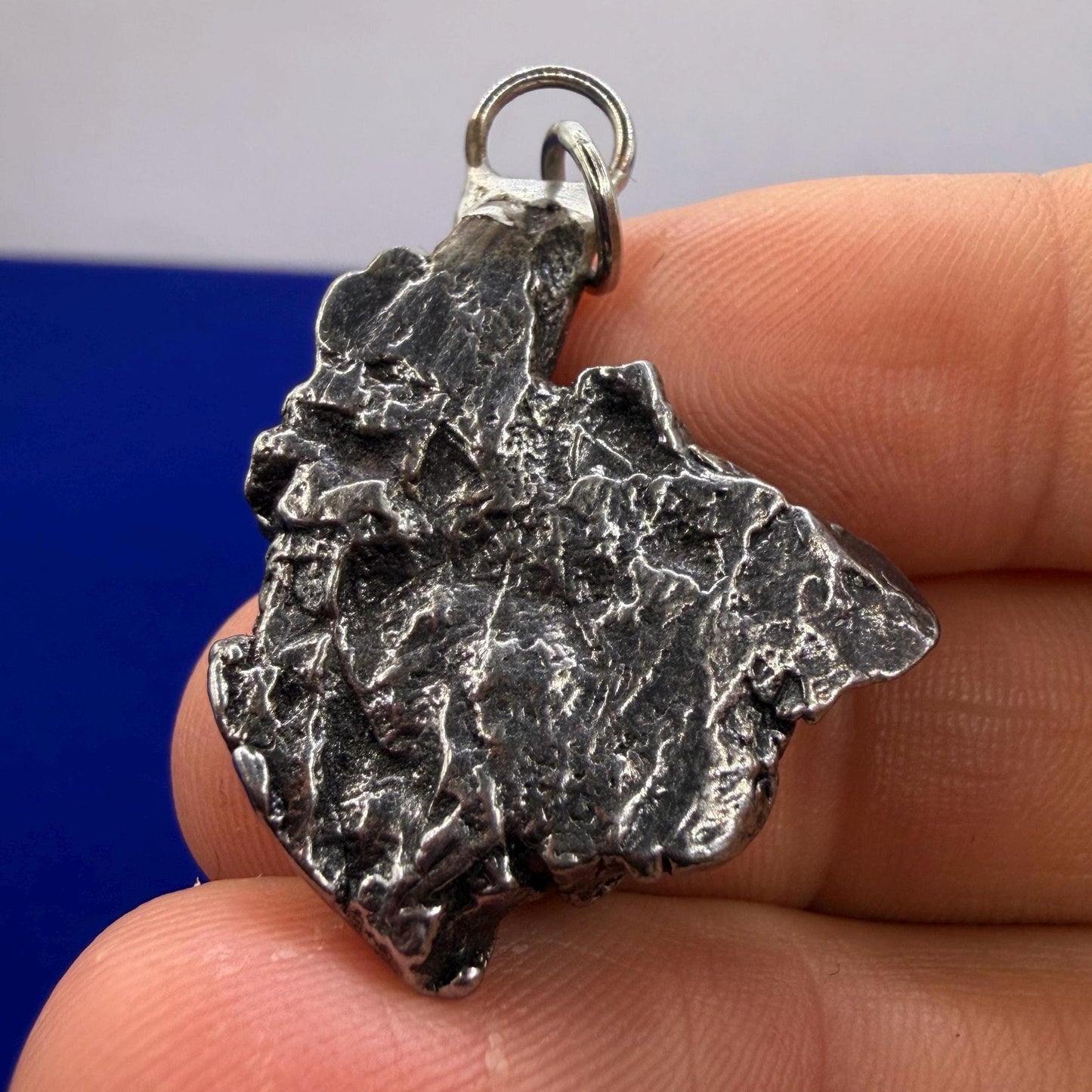 Campo del Cielo Meteorite Pendant, Authentic Astronomy Gift, Cosmic Jewelry, 14.35 grams
