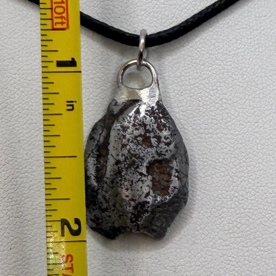 Sikhote-Alin Iron Meteorite Pendant: Astronomy Space Gift, 10.18g
