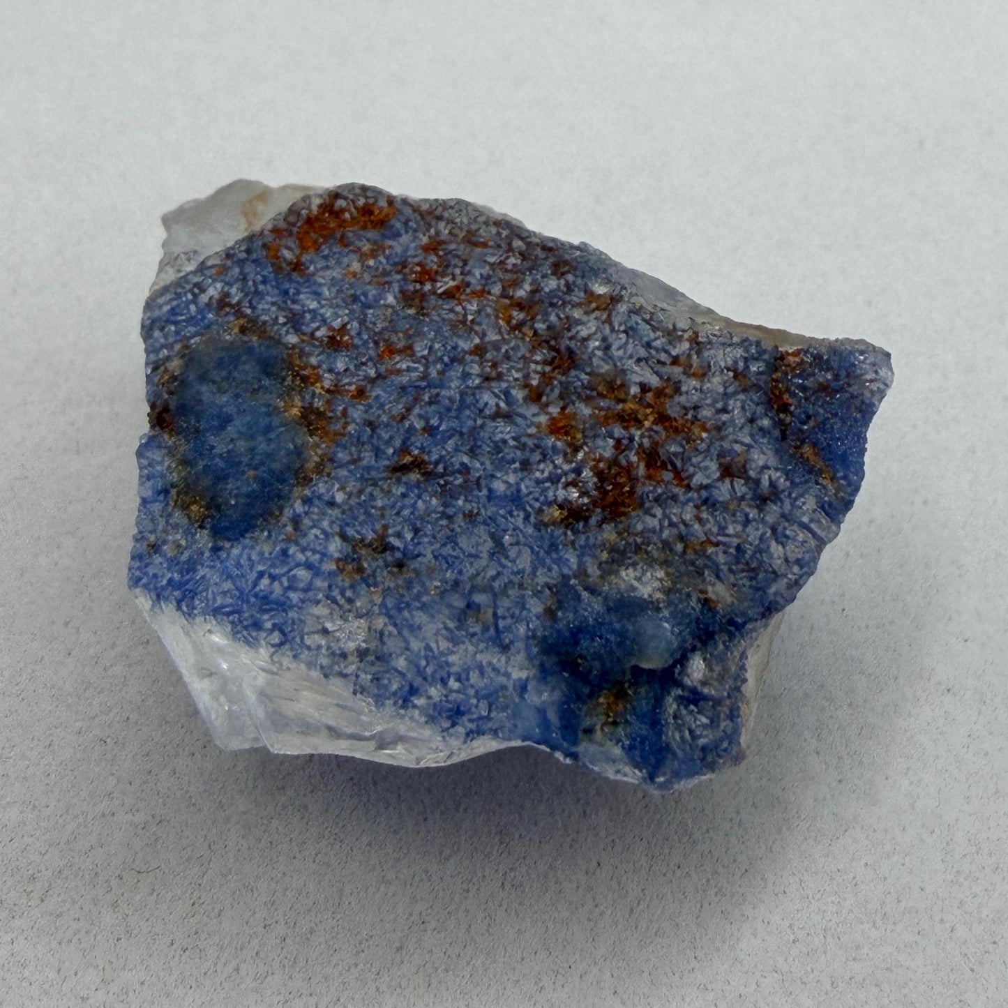 Rare Blue Dumortierite Crystal: Brazilian Gemstone for Reiki and Meditation, 11.23g/56.15ct