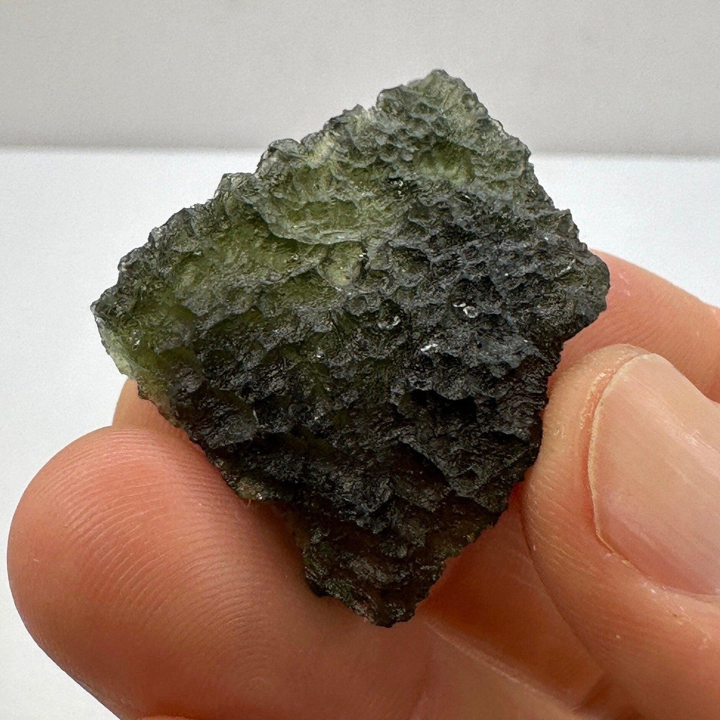 Authentic Moldavite Tektite Specimen: Spiritual Talisman, 8.56 grams