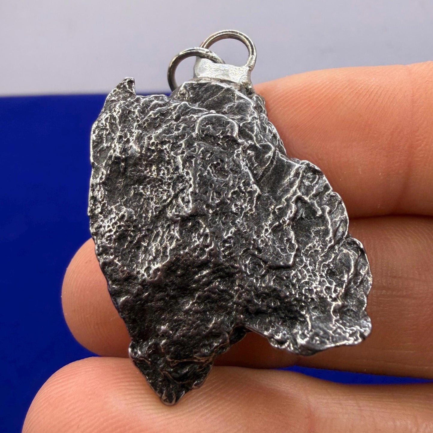Campo del Cielo Meteorite Pendant: Authentic Iron Meteorite Jewelry, 20.30g