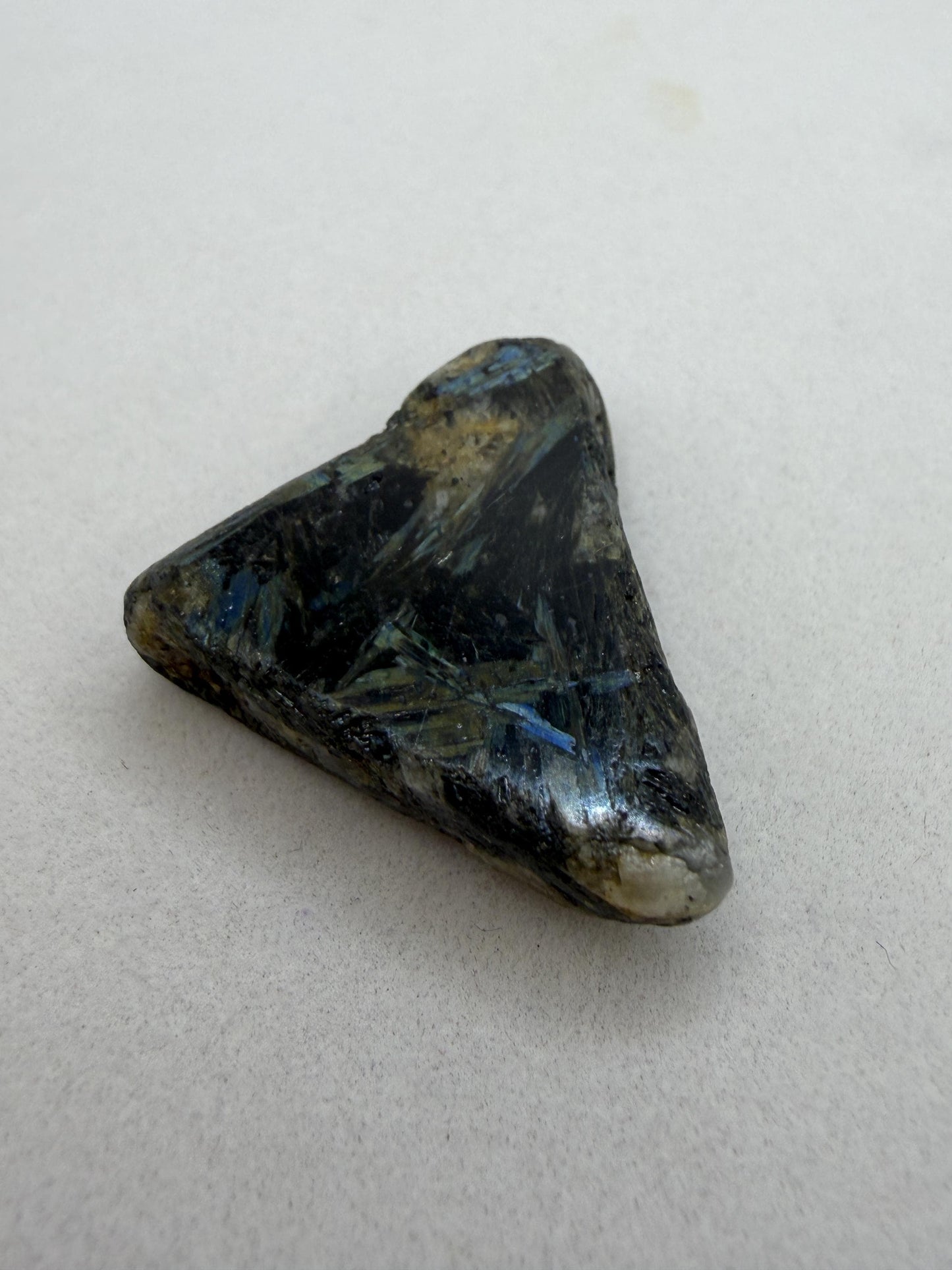 Rare Nuummite Crystal Finland, Genuine Sorcerer’s Stone, Iridescent Stone, 8.12g