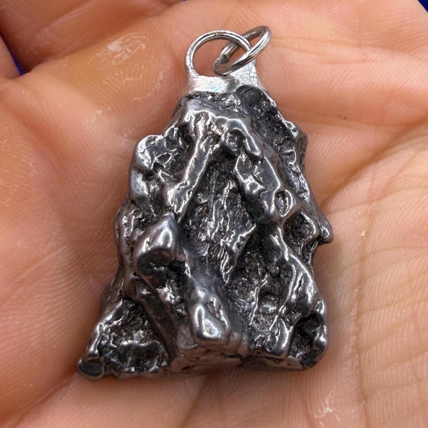 Campo del Cielo Meteorite Pendant, Authentic Astronomy Gift, Cosmic Jewelry, 20.13 grams