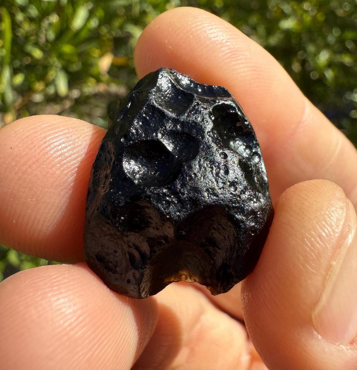 Indochinite Tektite: Indonesian Impactite Rock, Energy Work Stone, 10.50 grams