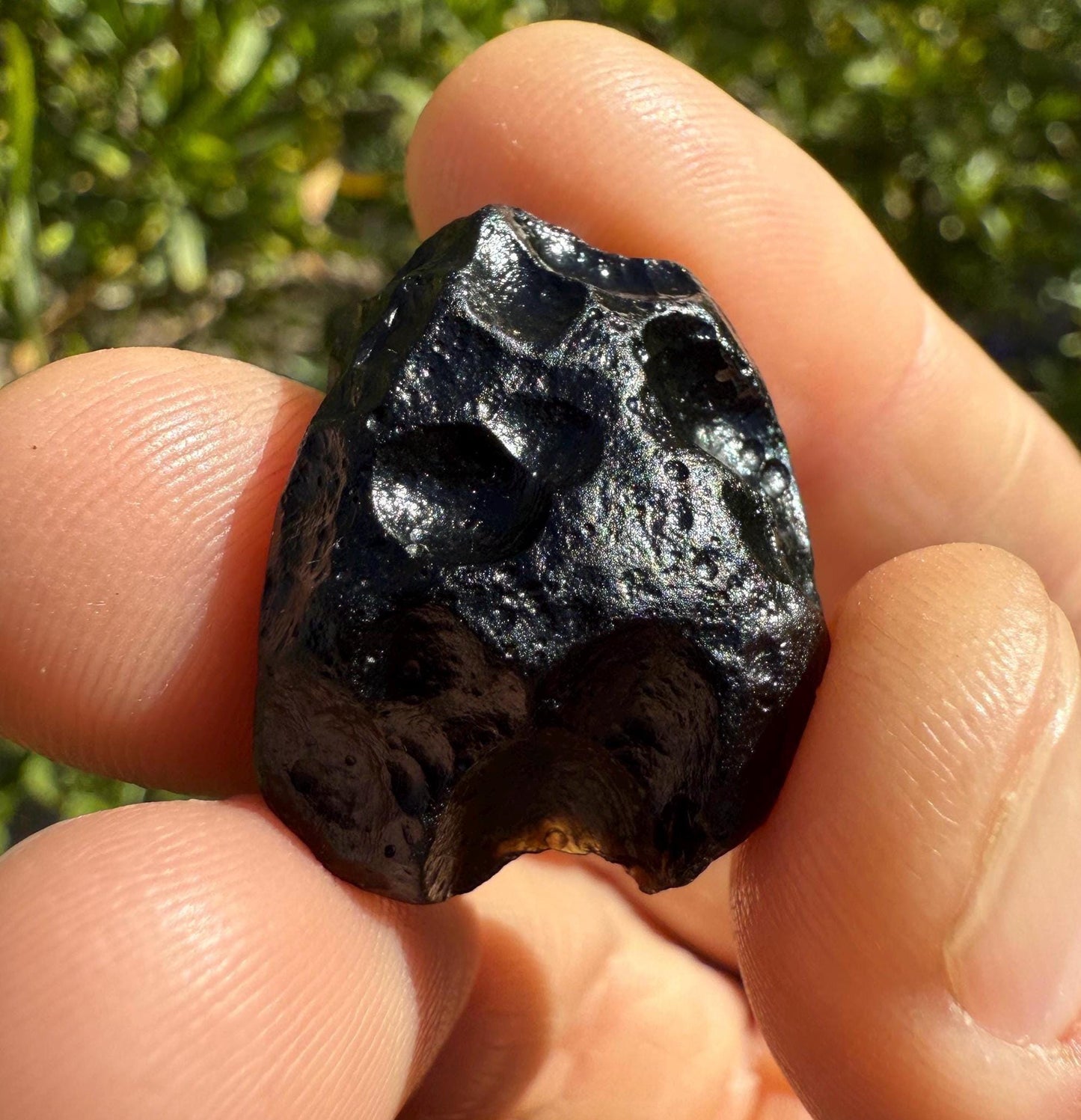 Indochinite Tektite: Indonesian Impactite Rock, Energy Work Stone, 10.50 grams