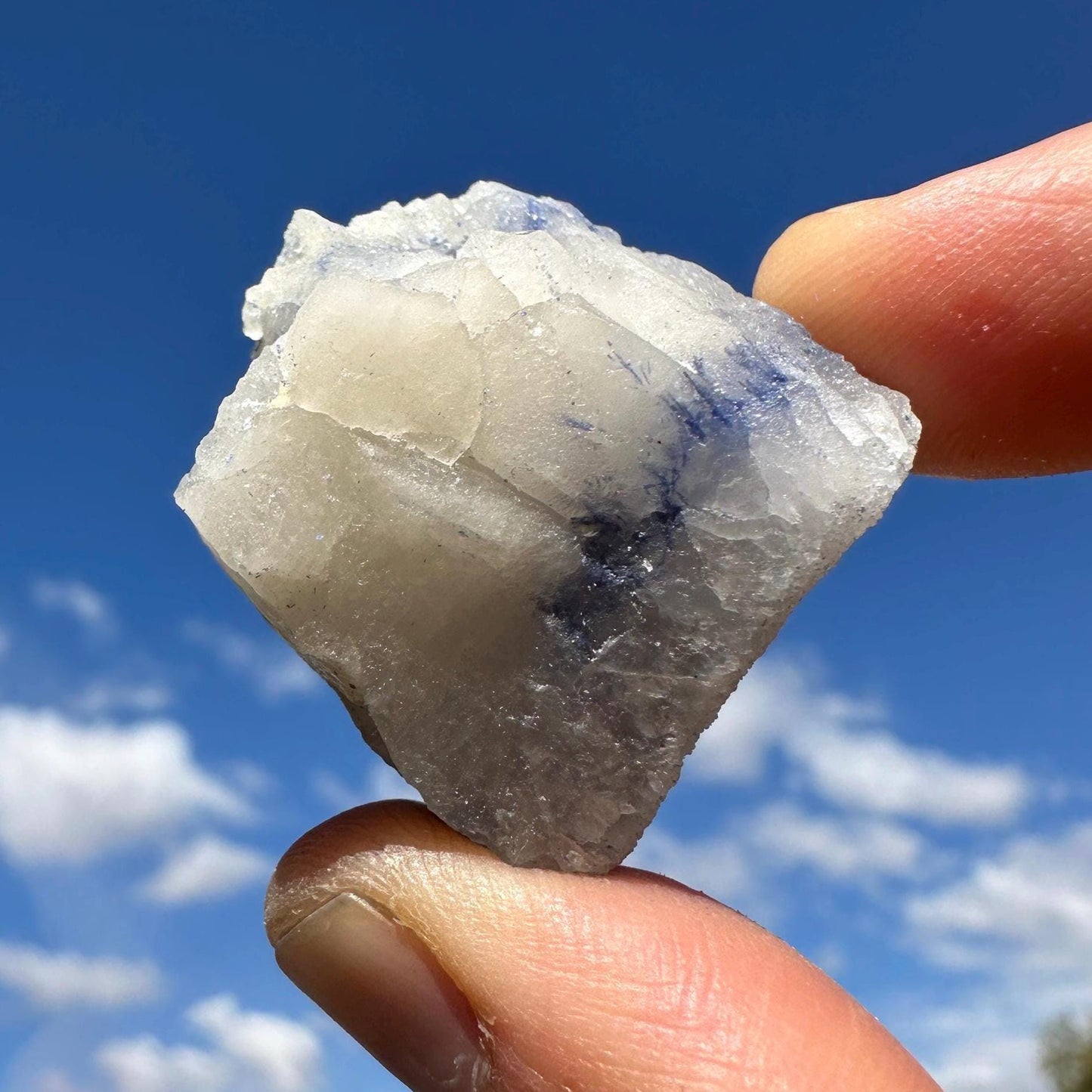 Raw Dumortierite Crystal: Vibrant Blue Mineral Specimen, Bahia Brazil, 27.15 grams