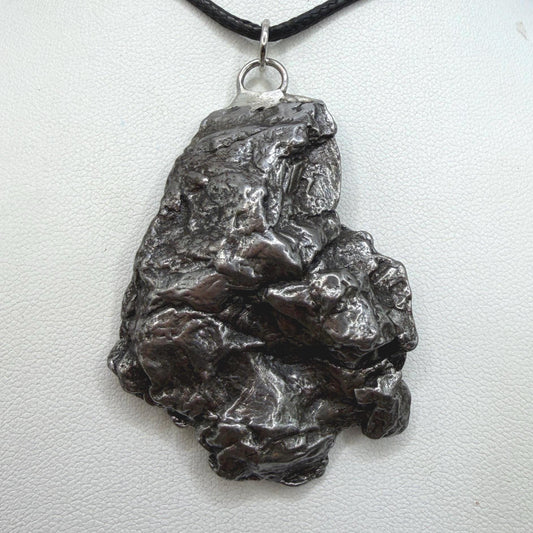 Campo del Cielo Meteorite Pendant: Authentic Iron Meteorite Jewelry, 52.71g