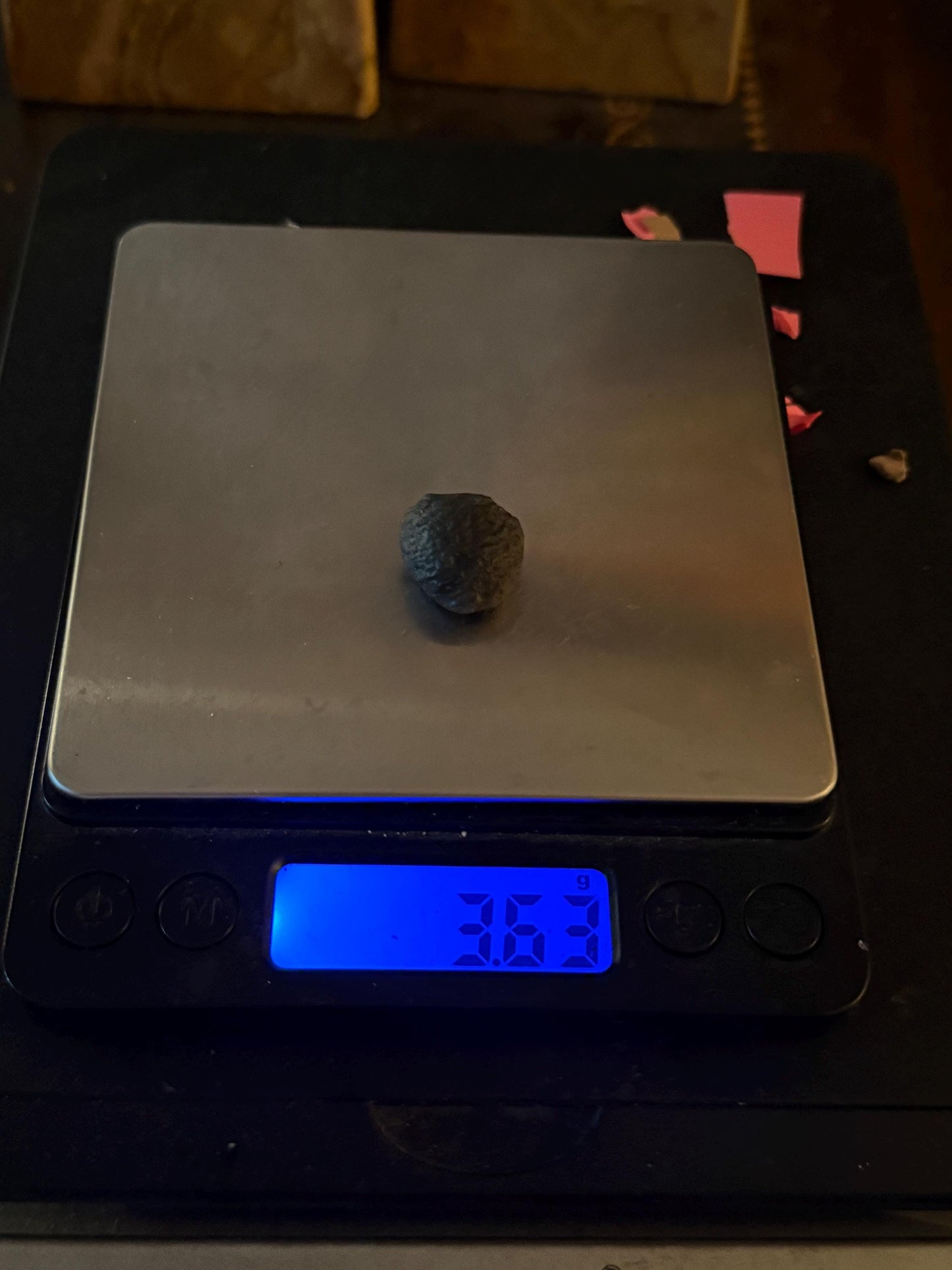 Saffordite Cintamani Stone Specimen: Rare Arizona Pseudo-Tektite, 3.63 grams