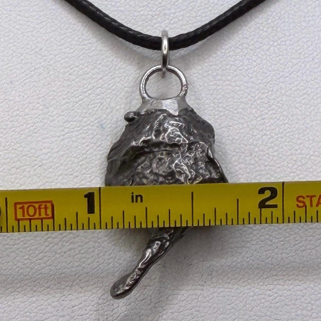 Gebel Kamil Iron Meteorite Pendant, 9.26 grams, Egypt, Authentic Meteorite
