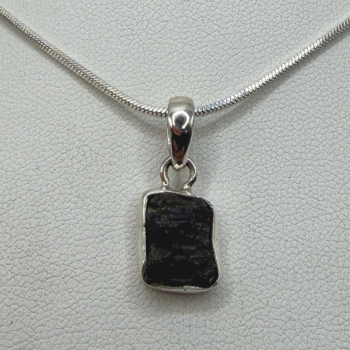 Authentic Moldavite Tektite Pendant: Czech Republic, Reiki Energy, 1.60 gram