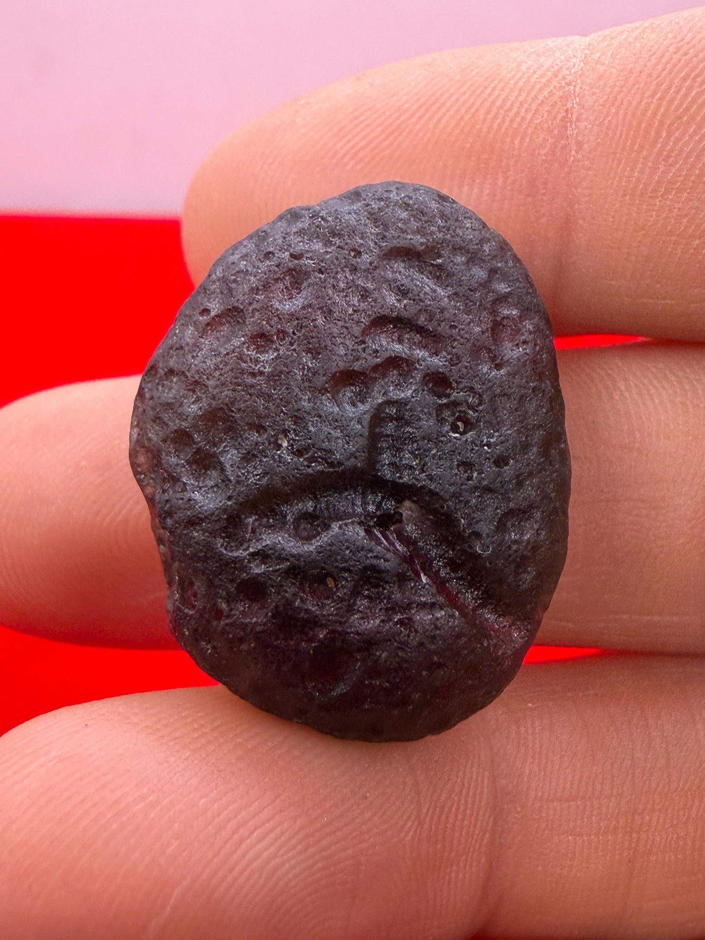 Colombianite Specimen: Translucent Pseudo-Tektite, Shamanic Healing Stone, 9.74 grams