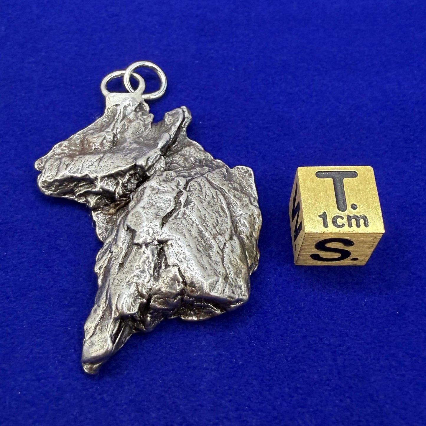 Campo del Cielo Meteorite Pendant: Authentic Iron Meteorite Jewelry, 22.94g