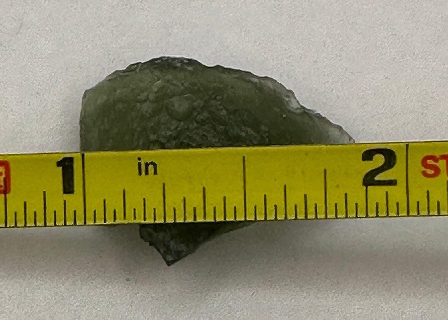 Authentic Moldavite Tektite Specimen: 2.78 grams, Reiki Talisman