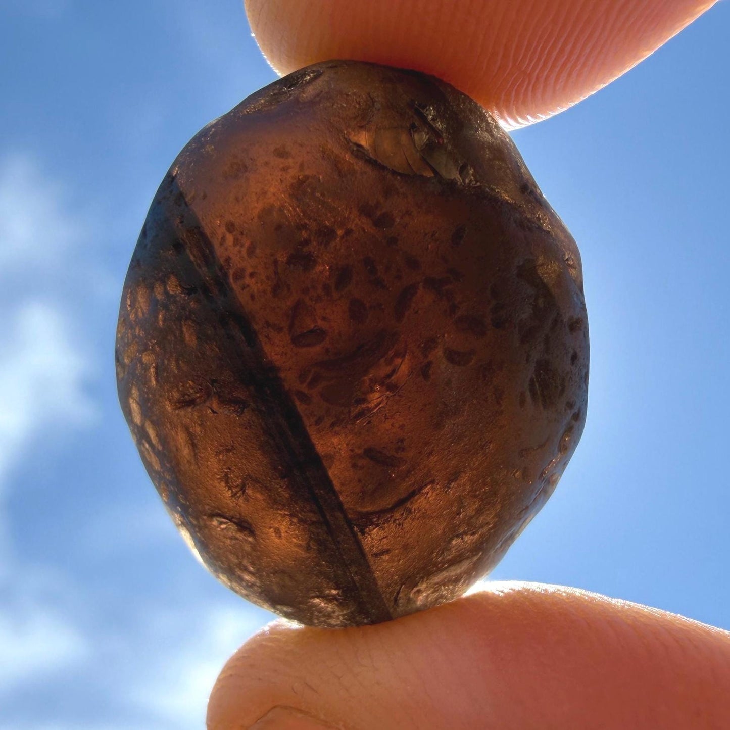 Saffordite Stone, Rare Cintamani, Arizona Tektite, 10.63 Grams