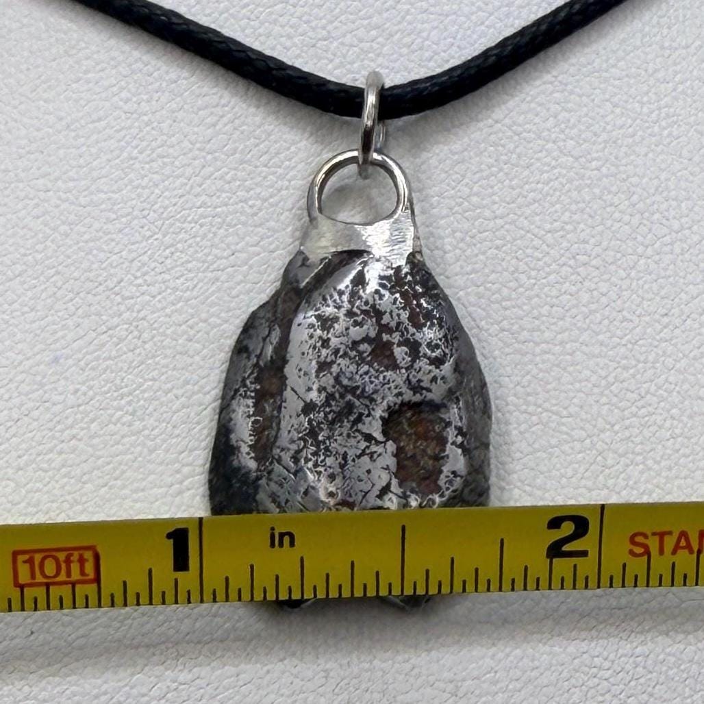 Sikhote-Alin Iron Meteorite Pendant: Astronomy Space Gift, 10.18g