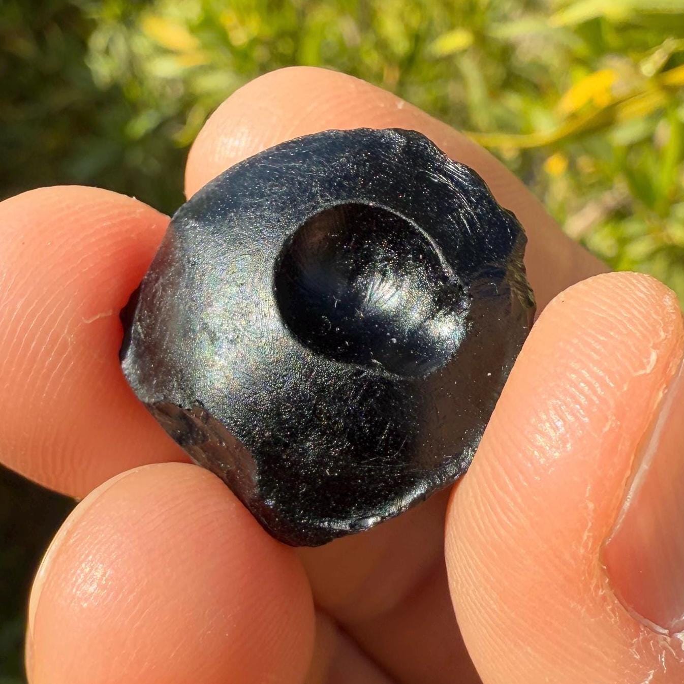 Indochinite Tektite: Indonesian Impactite, Energy Work Stone, 7.82 grams