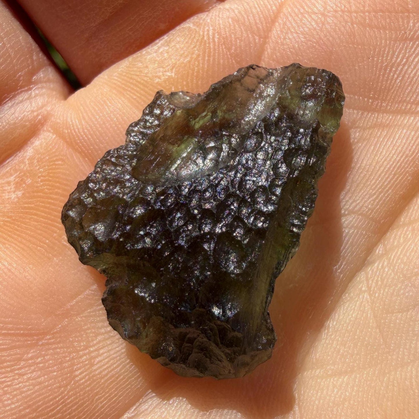Authentic Moldavite Tektite Specimen, Czech Republic, 4.10 grams