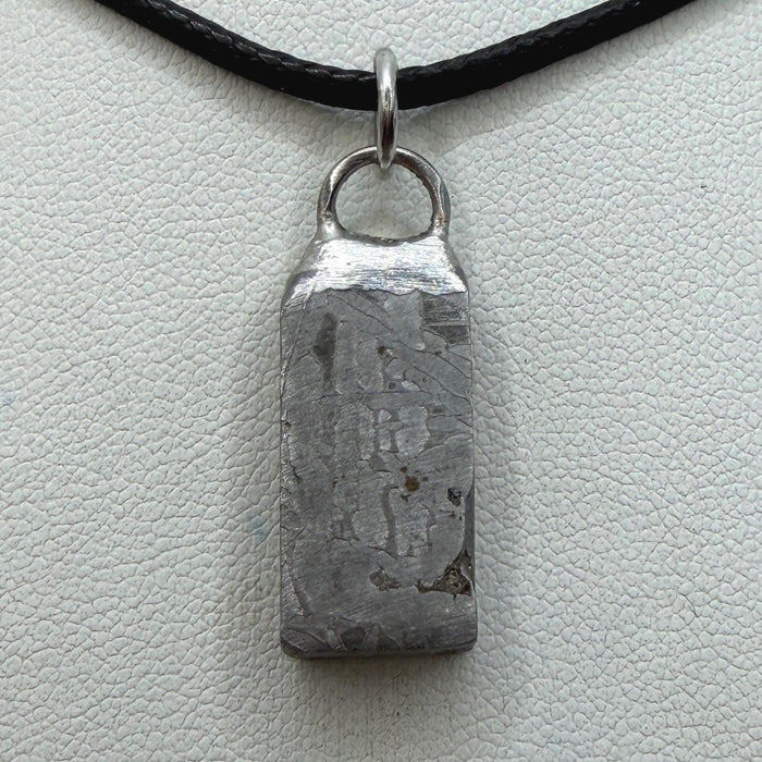 Aletai Meteorite Pendant, Space Jewelry, Etched Iron Widmanstätten 8.02g