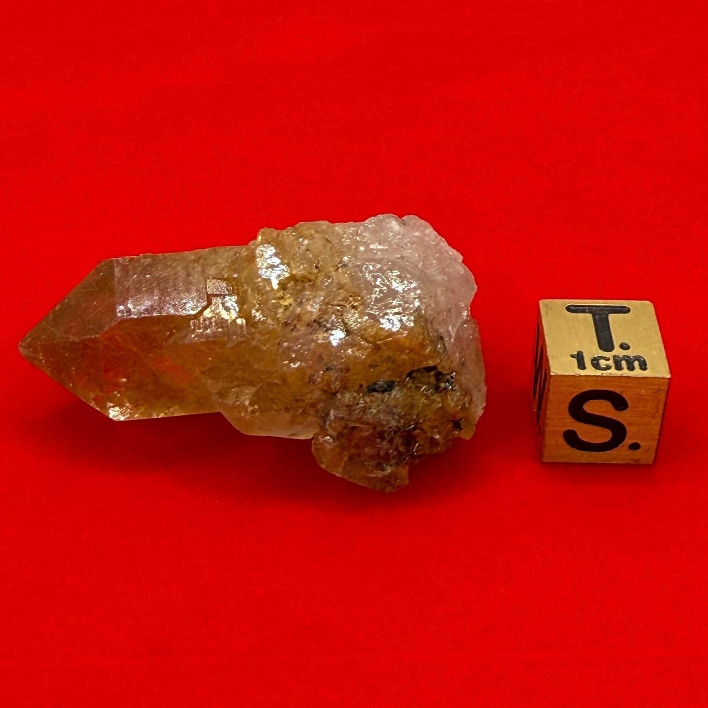 Golden Rutilated Quartz Crystal: Brazilian Fine Crystal, 18.98g